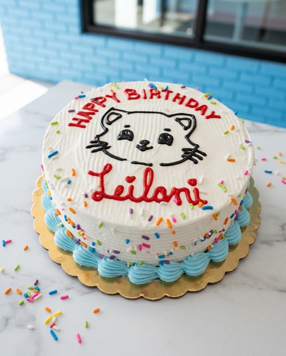 Simple Character ice cream cake by Sweet Dynasty