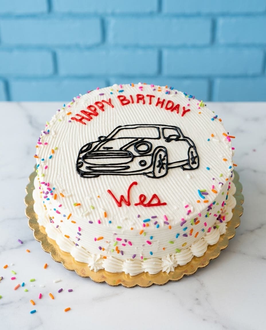 Simple Character ice cream cake by Sweet Dynasty