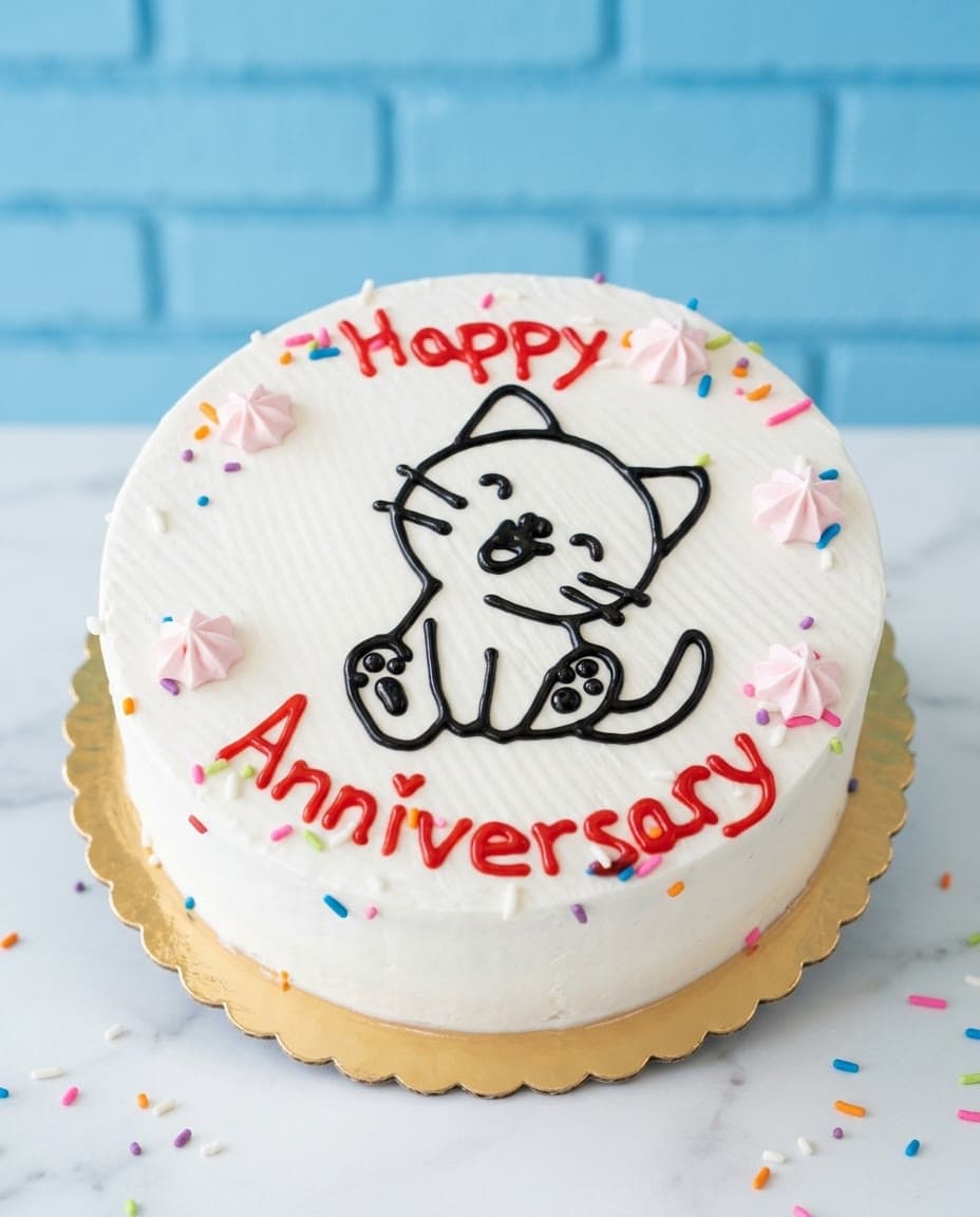Simple Character ice cream cake by Sweet Dynasty