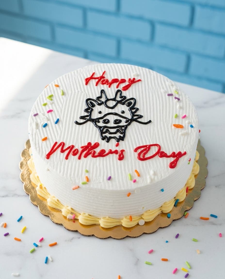 Simple Character ice cream cake by Sweet Dynasty