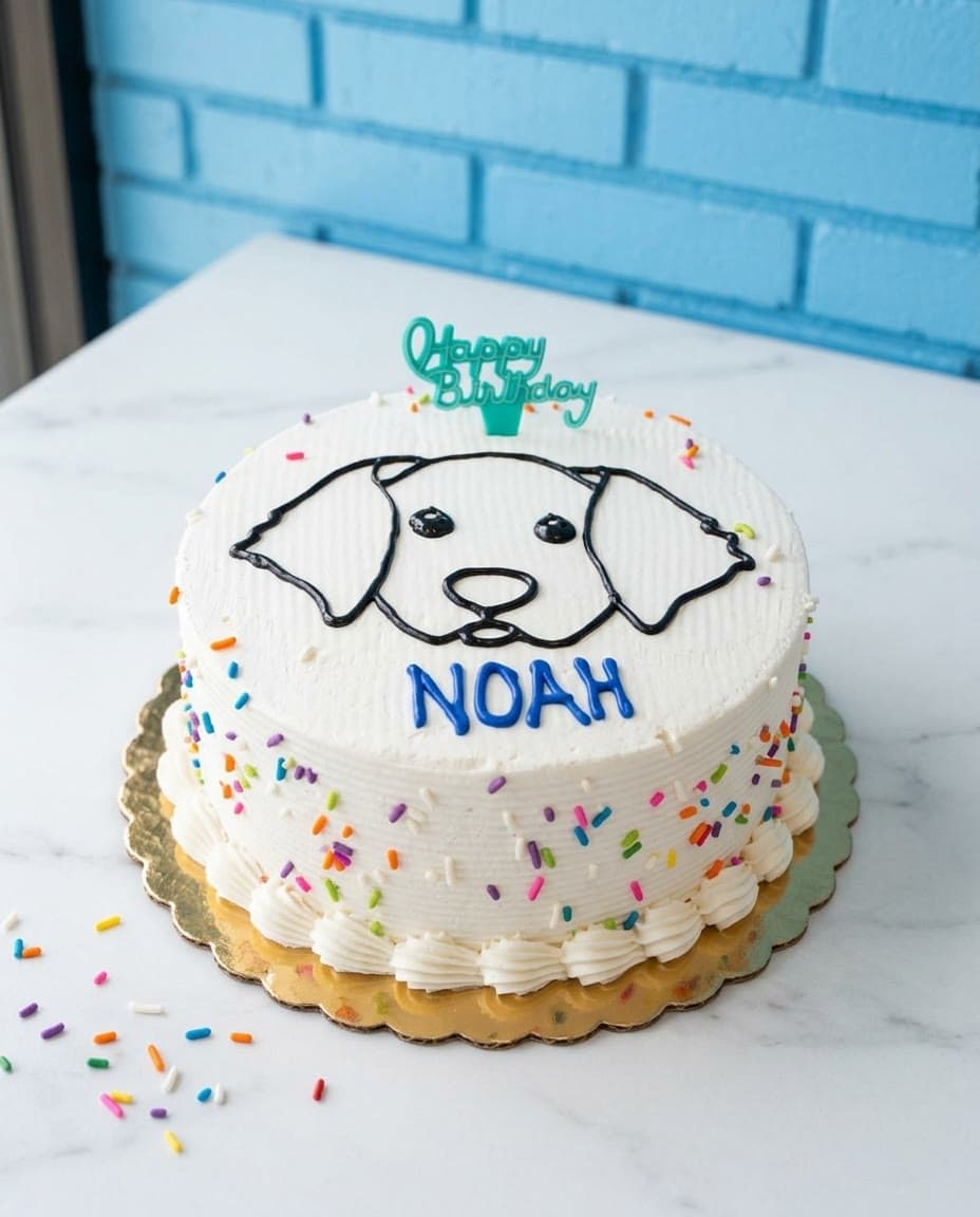 Simple Character ice cream cake by Sweet Dynasty