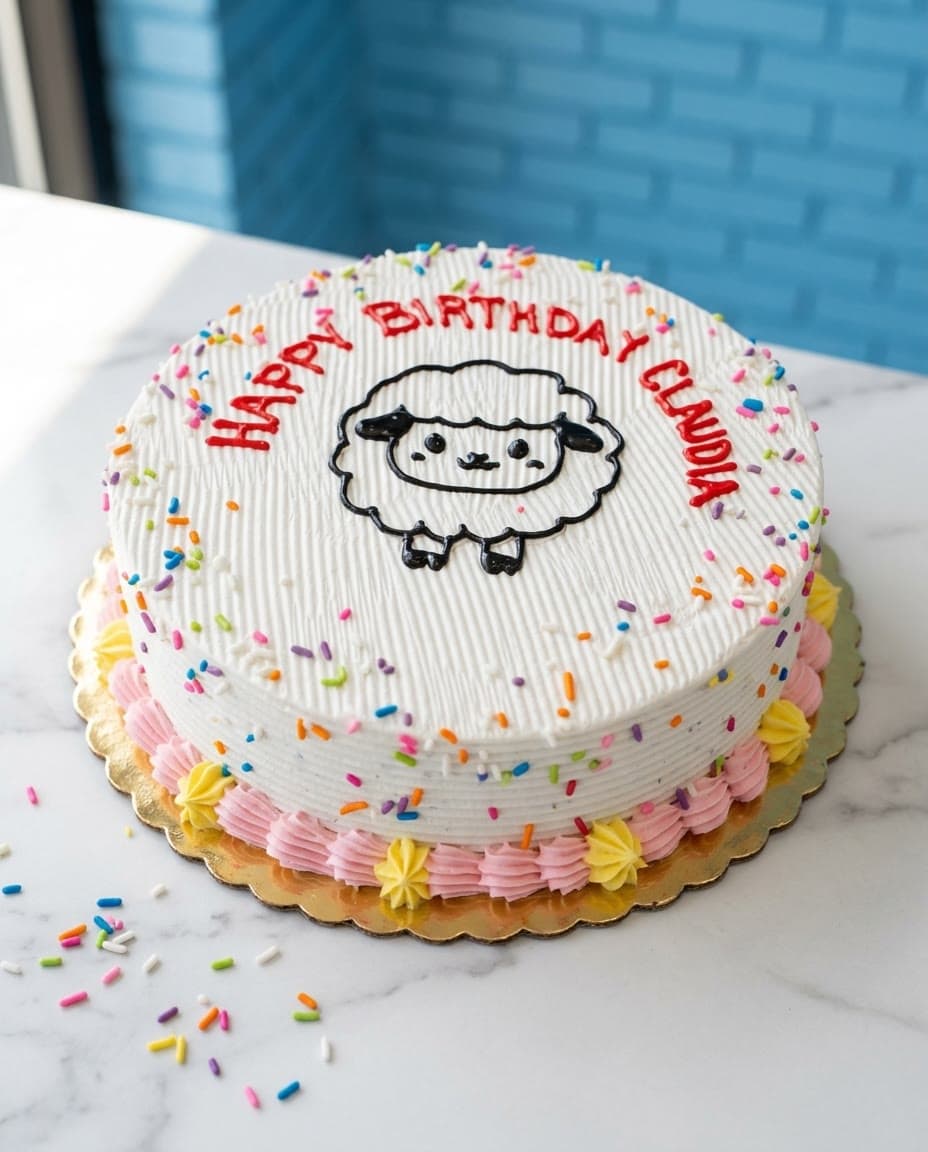 Simple Character ice cream cake by Sweet Dynasty