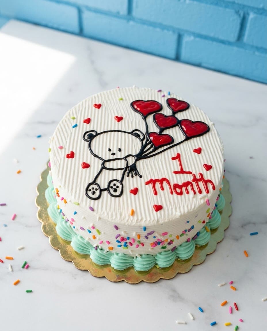 Simple Character ice cream cake by Sweet Dynasty