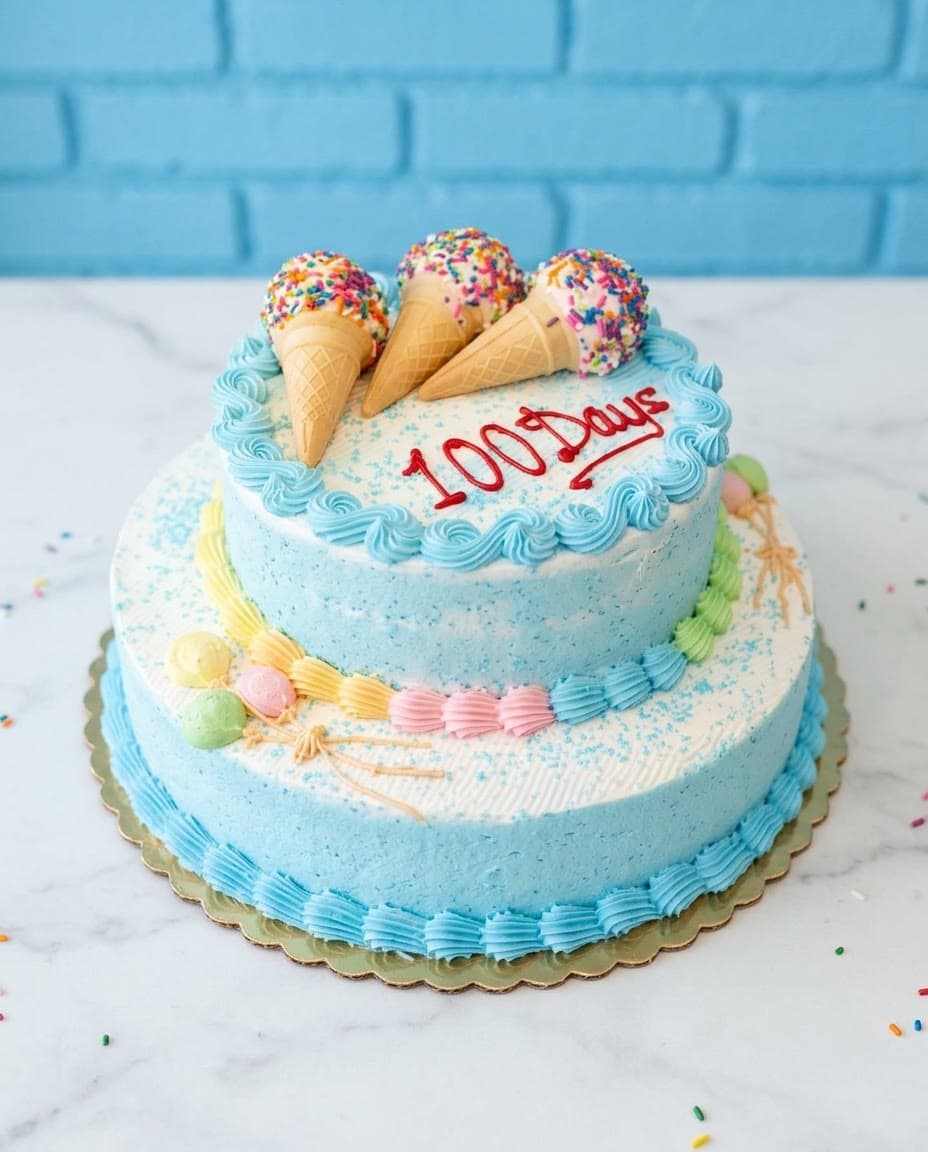 Signature Mini Cones ice cream cake by Sweet Dynasty