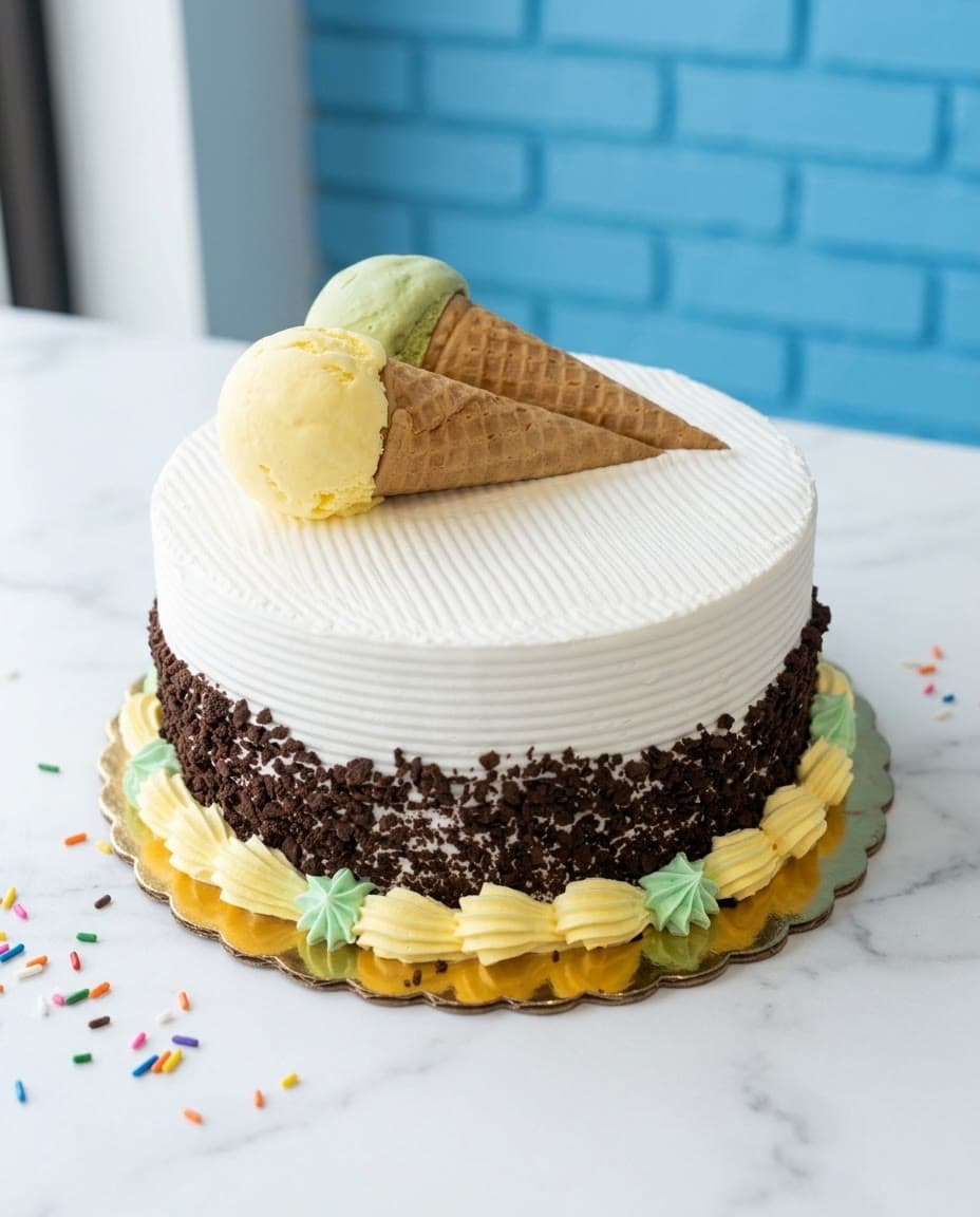 Crunchies & Sprinkles ice cream cake by Sweet Dynasty