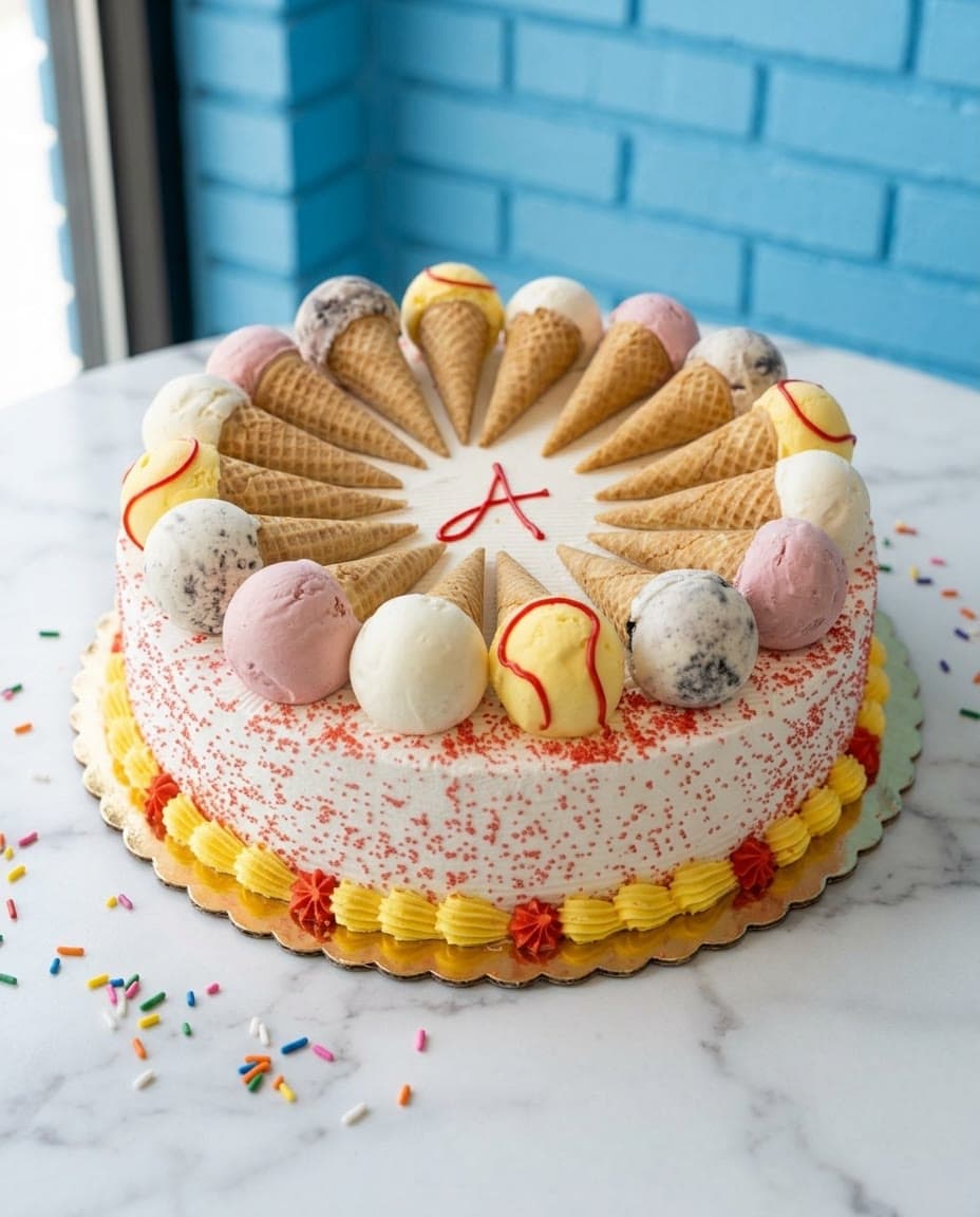 Custom ice cream cake by Sweet Dynasty