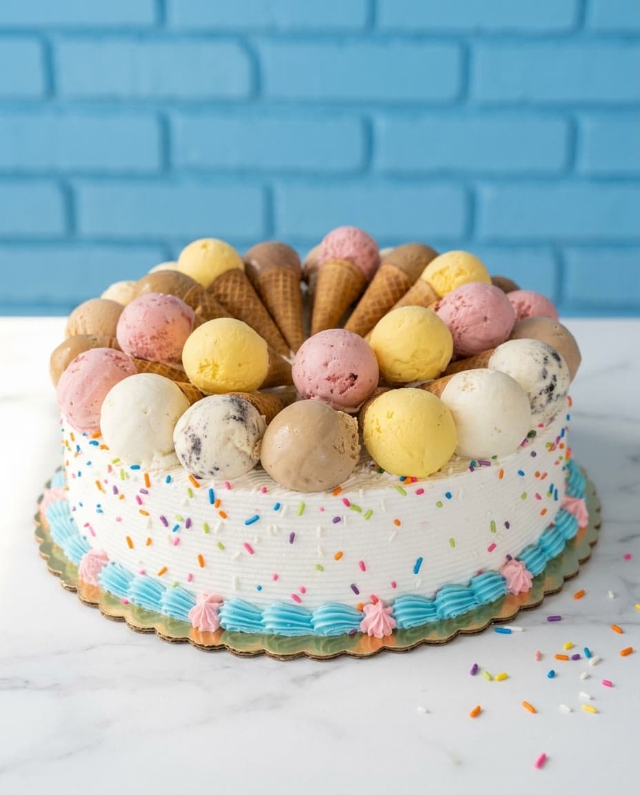 Custom ice cream cake by Sweet Dynasty