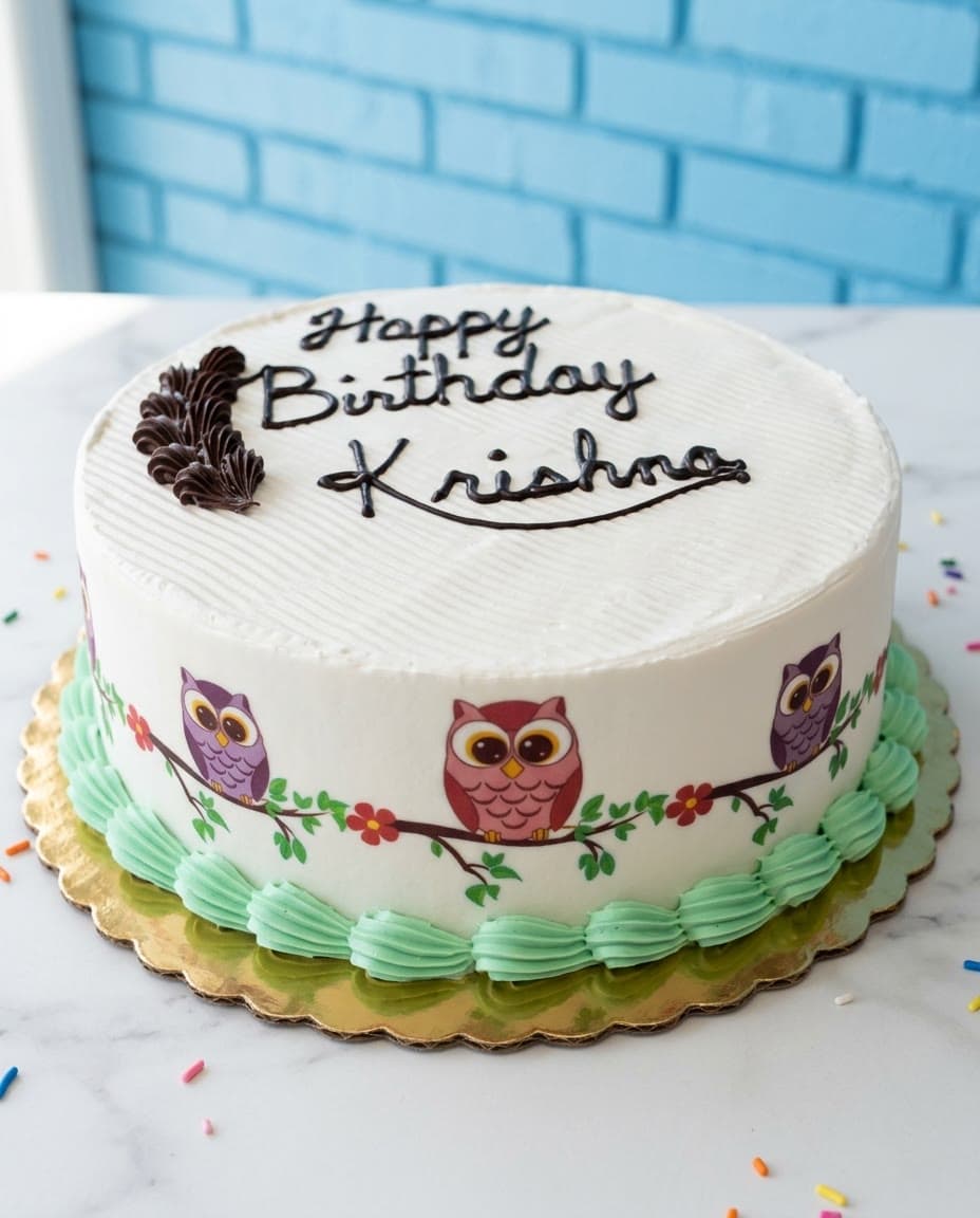 Edible Image ice cream cake by Sweet Dynasty