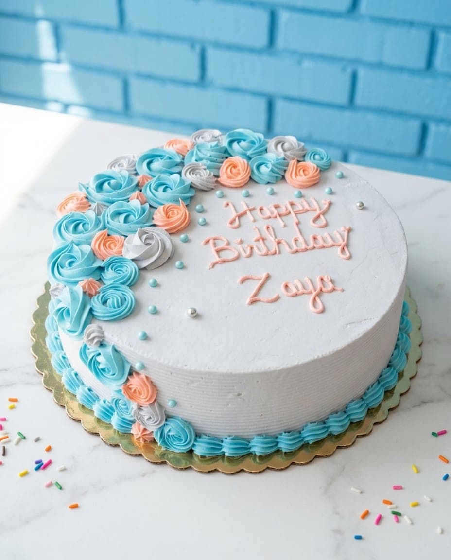 Flower Design ice cream cake by Sweet Dynasty