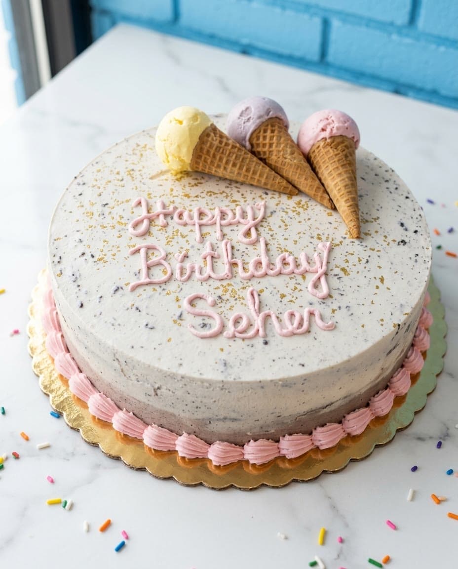 Little Cream ice cream cake by Sweet Dynasty