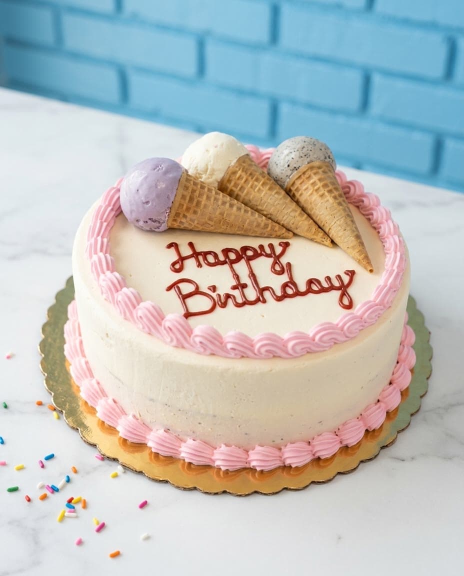 Little Cream ice cream cake by Sweet Dynasty