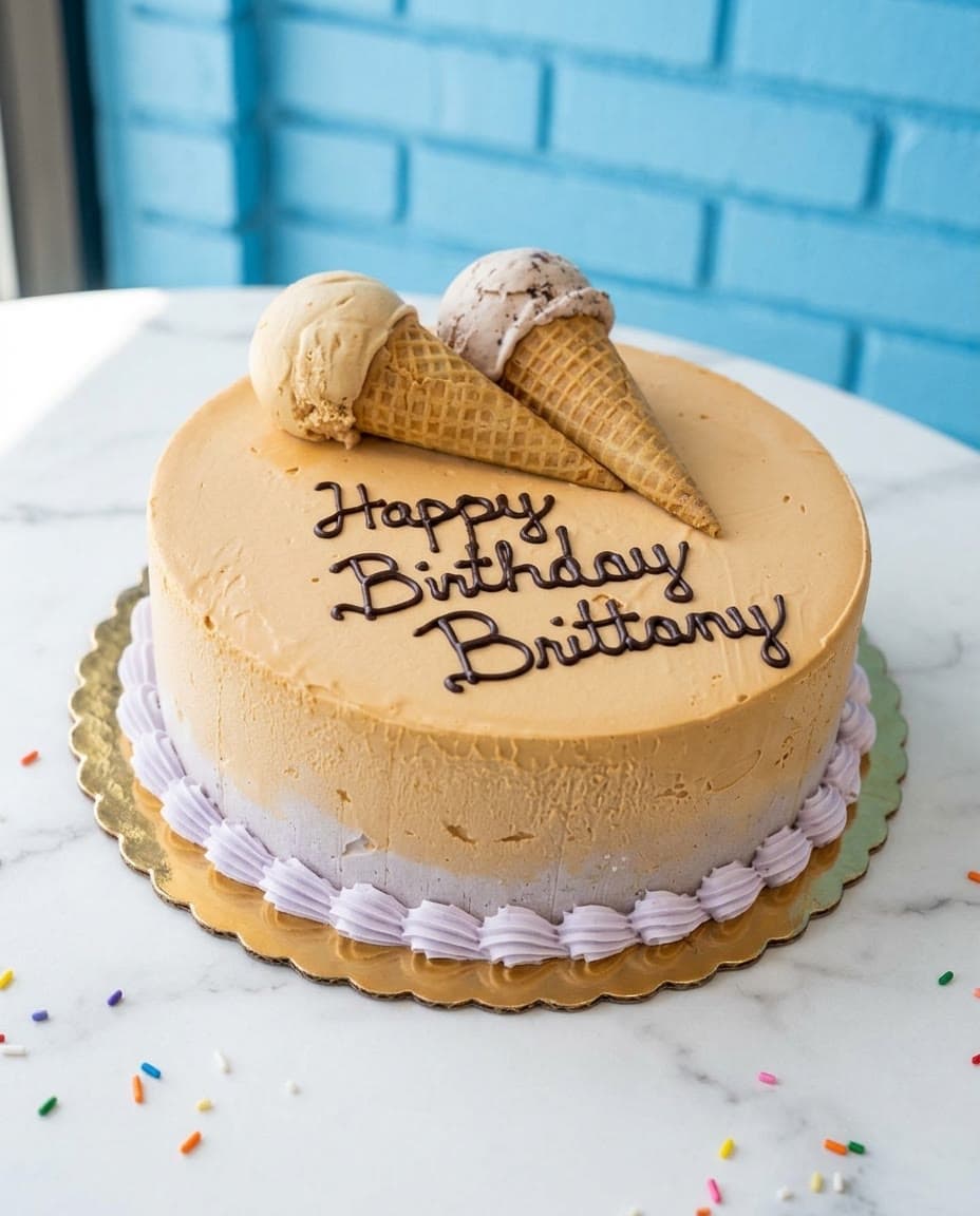 Little Cream ice cream cake by Sweet Dynasty