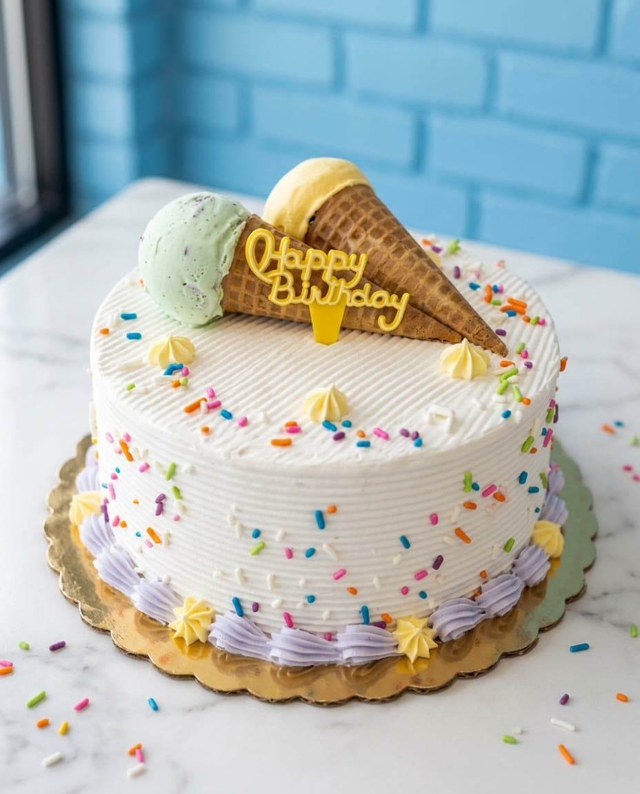 Signature Mini Cones ice cream cake by Sweet Dynasty