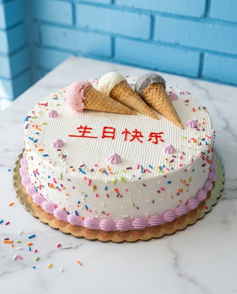 Signature Mini Cones ice cream cake by Sweet Dynasty