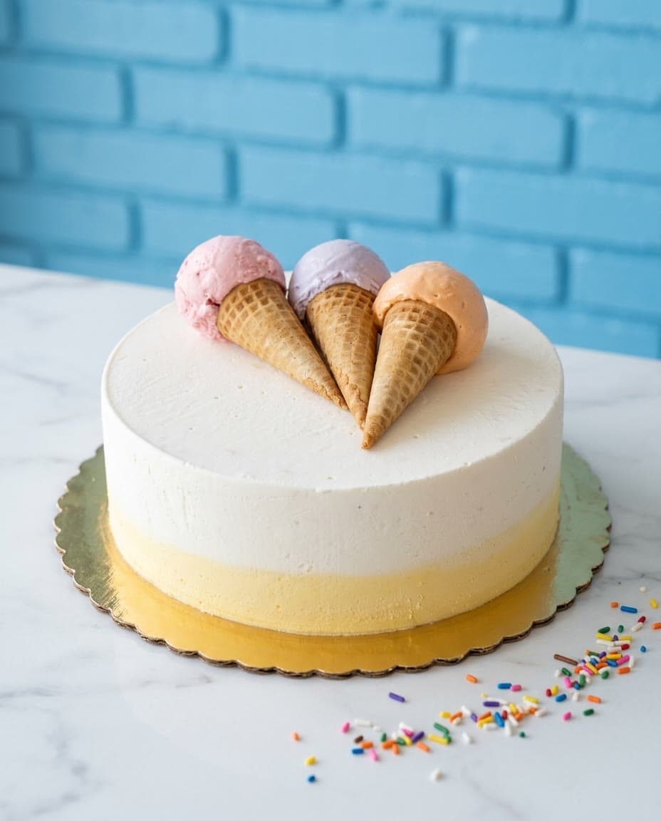 Naked Cake ice cream cake by Sweet Dynasty