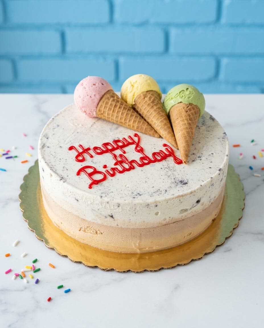 Naked Cake ice cream cake by Sweet Dynasty