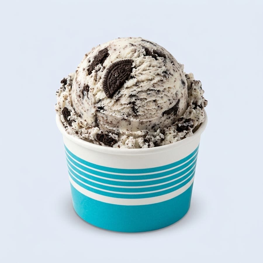 Cookies 'n Cream ice cream in a cup