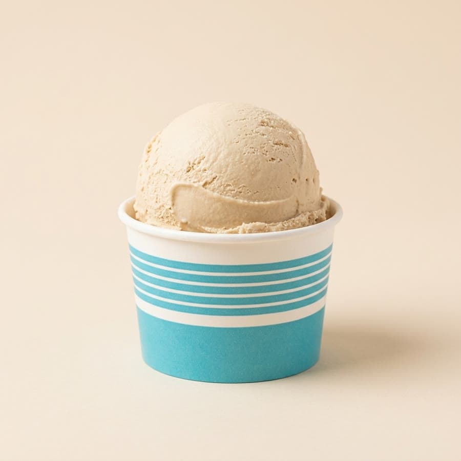 Milk Tea ice cream in a cup