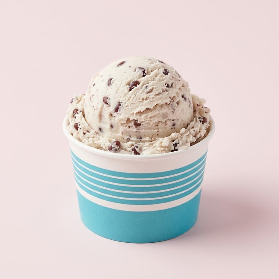 Red Bean ice cream in a cup